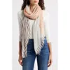Nordstrom Print Modal & Silk Scarf In White