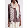 Nordstrom Print Modal & Silk Scarf In Pink Striped Collage