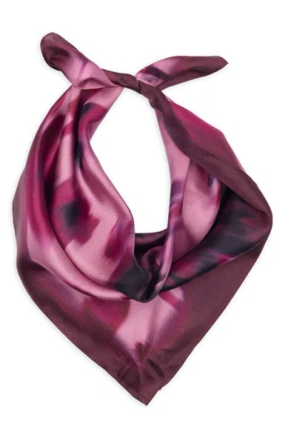 Nordstrom Print Silk Square Scarf In Pink