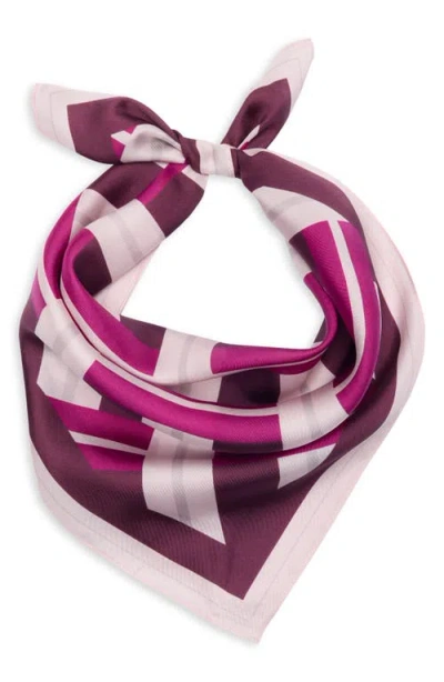 Nordstrom Print Silk Square Scarf In Pink