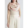 Nordstrom Print Silk Square Scarf In Ivory Lotus Blur