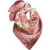 Nordstrom Print Silk Square Scarf In Pink Mini Floral