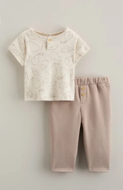 Nordstrom Babies'  Print T-shirt & Pants Set In Pink