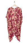 Nordstrom Print Tassel Duster In Beige Tuscany Solyblooms