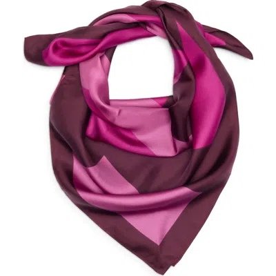 Nordstrom Printed Square Silk Scarf In Pink