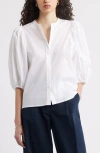 Nordstrom Puff Sleeve Shirt In White