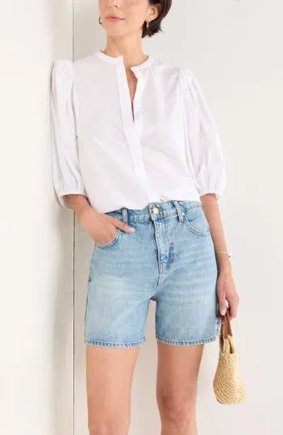 Nordstrom Puff Sleeve Top In White