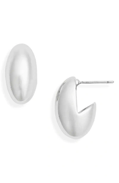 Nordstrom Puffy Huggie Hoop Earrings In Metallic