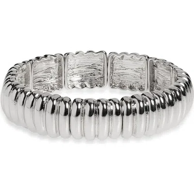 Nordstrom Puffy Stretch Bracelet In Silver