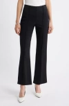 Nordstrom Pull-on Ponte Trousers In Black