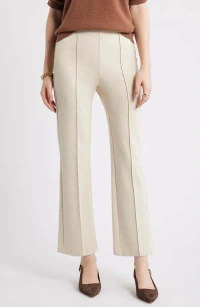 Nordstrom Pull-on Ponte Trousers In Neutral