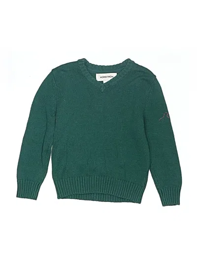 Pre-owned Nordstrom Kids' Pullover Sweater In Green