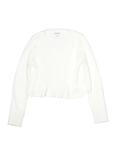 Pre-owned Nordstrom Kids' Pullover Sweater In Ivory