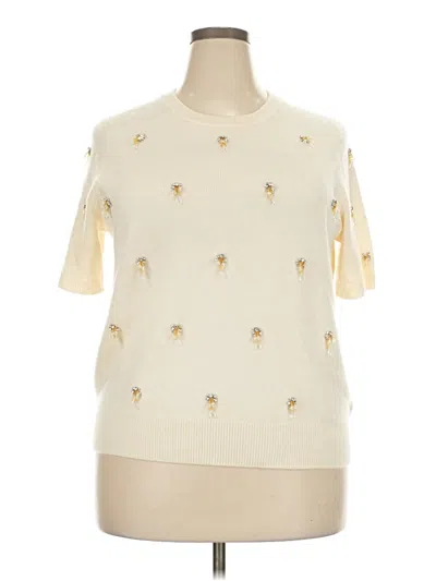 Pre-owned Nordstrom Pullover Sweater In Ivory