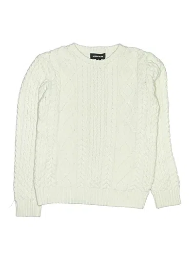 Pre-owned Nordstrom Kids' Pullover Sweater In Ivory