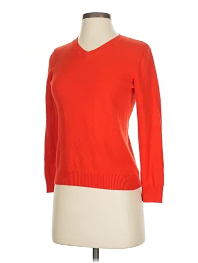 Pre-owned Nordstrom Pullover Sweater In Orange