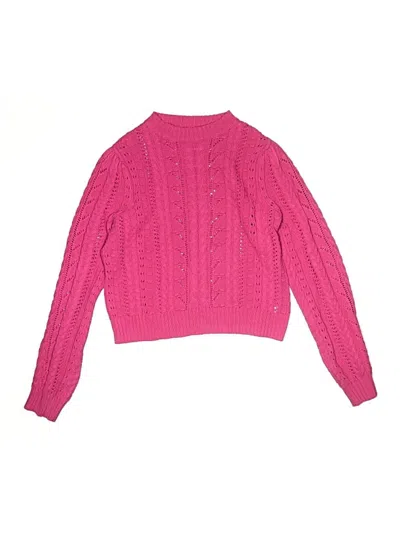 Pre-owned Nordstrom Kids' Pullover Sweater In Pink