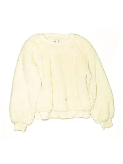 Pre-owned Nordstrom Kids' Pullover Sweater In White