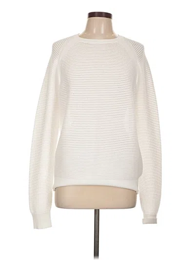 Pre-owned Nordstrom Pullover Sweater In White