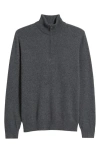 Nordstrom Merino Wool Quarter Zip Sweater In Gray