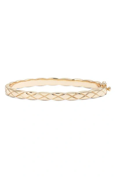 Nordstrom Quilted Bangle Bracelet In Gold