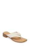 Nordstrom Quintina Flip Flop In Ivory Vanilla