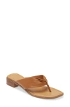 Nordstrom Quintina Flip Flop In Tan Toffee