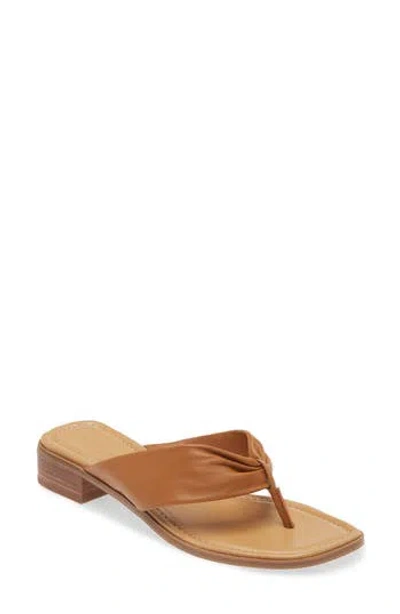 Nordstrom Quintina Flip Flop In Tan Toffee