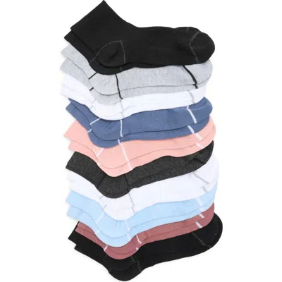 Nordstrom Rack 10-pack Everyday Quarter Socks In Multi