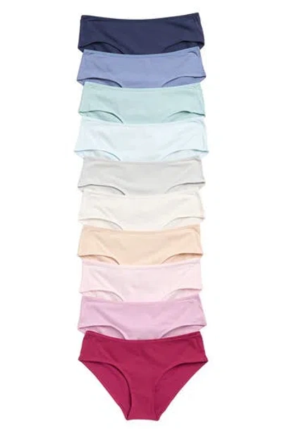 Nordstrom Rack 10-pack Stretch Cotton Hipster Panties