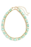 Nordstrom Rack 2-pack Assorted Beaded Necklace Set In Gold