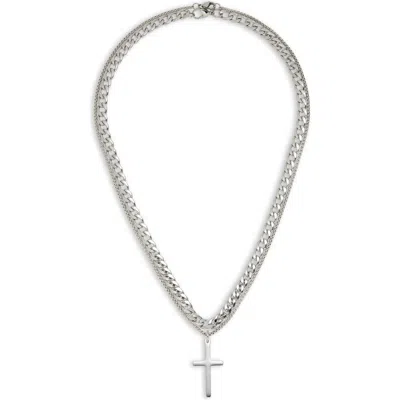 Nordstrom Rack 2-pack Assorted Chain & Cross Pendant Necklaces In Neutral