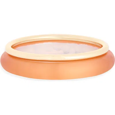 Nordstrom Rack 2-pack Resin & Metal Bangle Bracelets In Gold