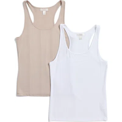 Nordstrom Rack 2-pack Rib Tank In Multi