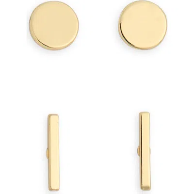 Nordstrom Rack 2-pack Stud Earrings In Gold