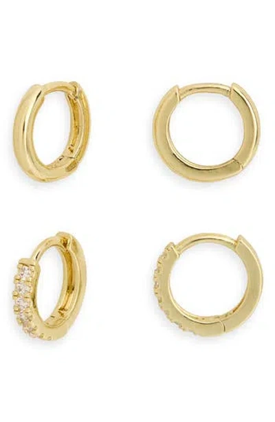 Nordstrom Rack 2-piece 8mm Huggie Hoop Earrings Set