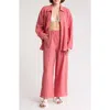 Nordstrom Rack 2-piece Crinkle Cover-up Set In Pink Dune