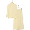 Nordstrom Rack 2-piece Crinkle Cover-up Set In Yellow Pale