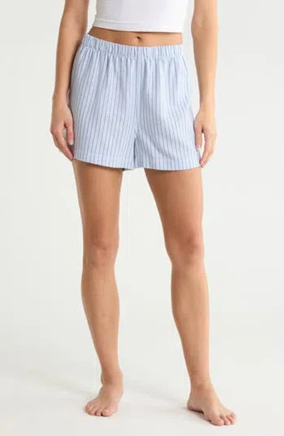 Nordstrom Rack 2-pack Pajama Shorts In Pink- Blue Tana Stripe