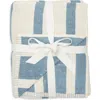 Nordstrom Rack 2-pack Reversible Stripe Bath Towel In Neutral