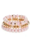 Nordstrom Rack 3-pack Assorted Beaded Bracelet Set In Multi