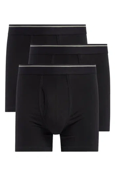 Nordstrom Rack 3-pack Boxer Briefs In Black