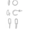 Nordstrom Rack 3-pack Huggie & Drop Earrings