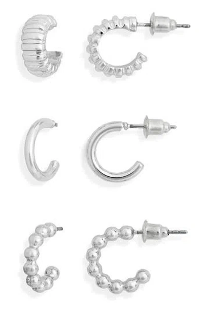 Nordstrom Rack 3-pack Huggie Hoop Earrings