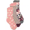 Nordstrom Rack 3-pack Pattern Socks In Multi