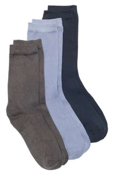 Nordstrom Rack 3-pack Pillow Sole Crew Socks In Multi