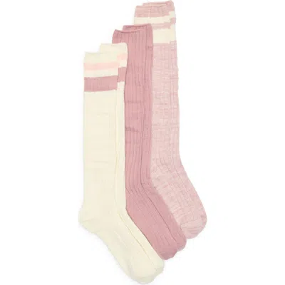 Nordstrom Rack 3-pack Rib Slouch Socks In Multi