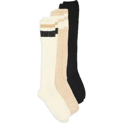 Nordstrom Rack 3-pack Rib Slouch Socks In Multi