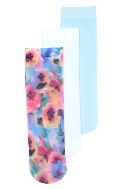 Nordstrom Rack 3-pack Sheer Anklet Socks In Multi