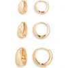 Nordstrom Rack 3-pack Tapered Hoop Earrings